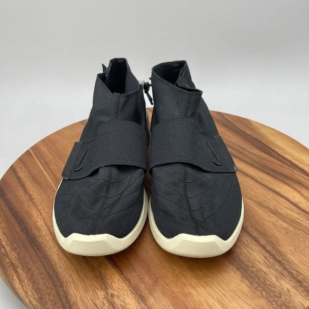 Nike Air Fear of God Moccasin Moc Shoes Mens Size 11.5 Black Athletic Sneakers